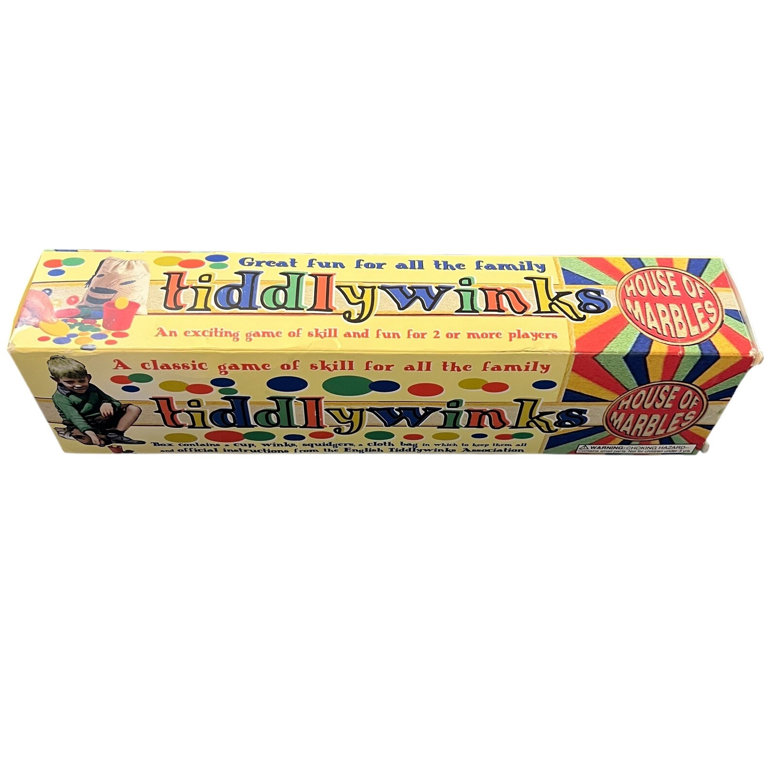 HOUSE OF MARBLES TIDDLYWINKS – CLASSIC RETRO GAME FOR THE FAMILY- Complete EUC