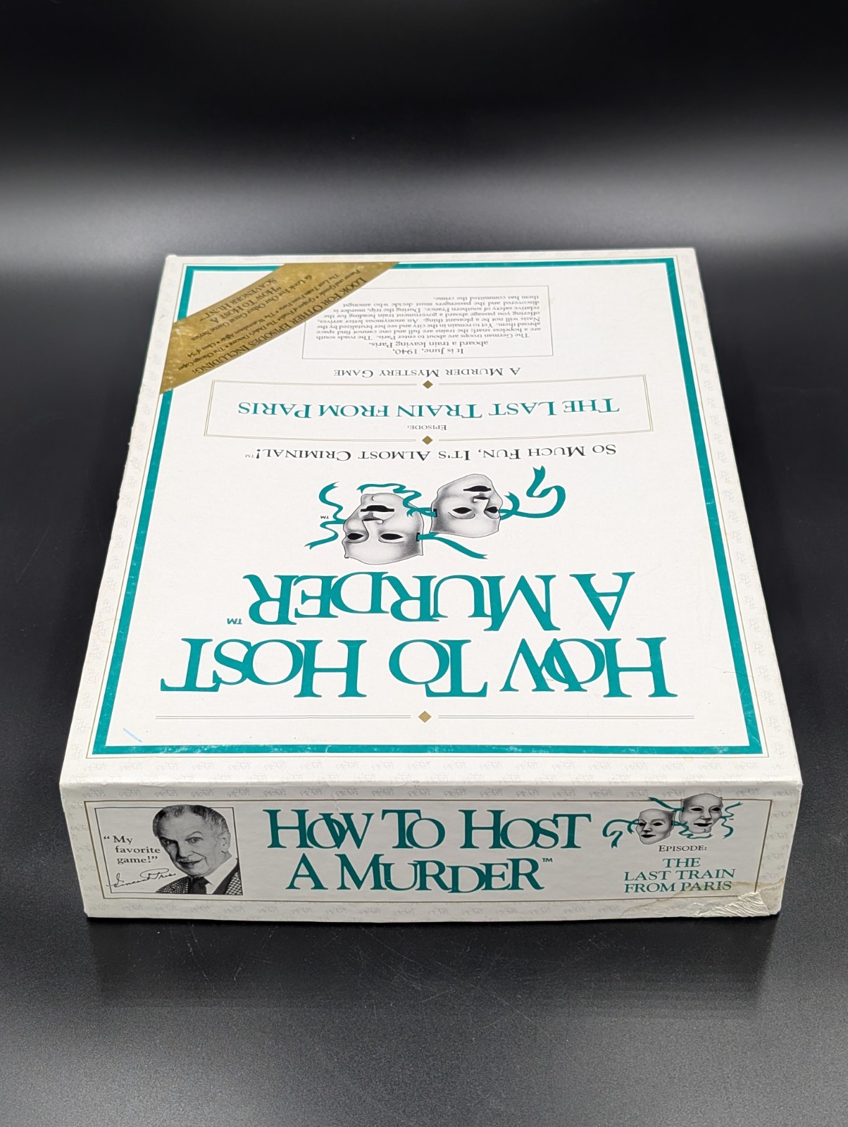 HOW TO HOST A MURDER Vintage 1985 THE LAST TRAIN FROM PARIS Game for 8 Adults