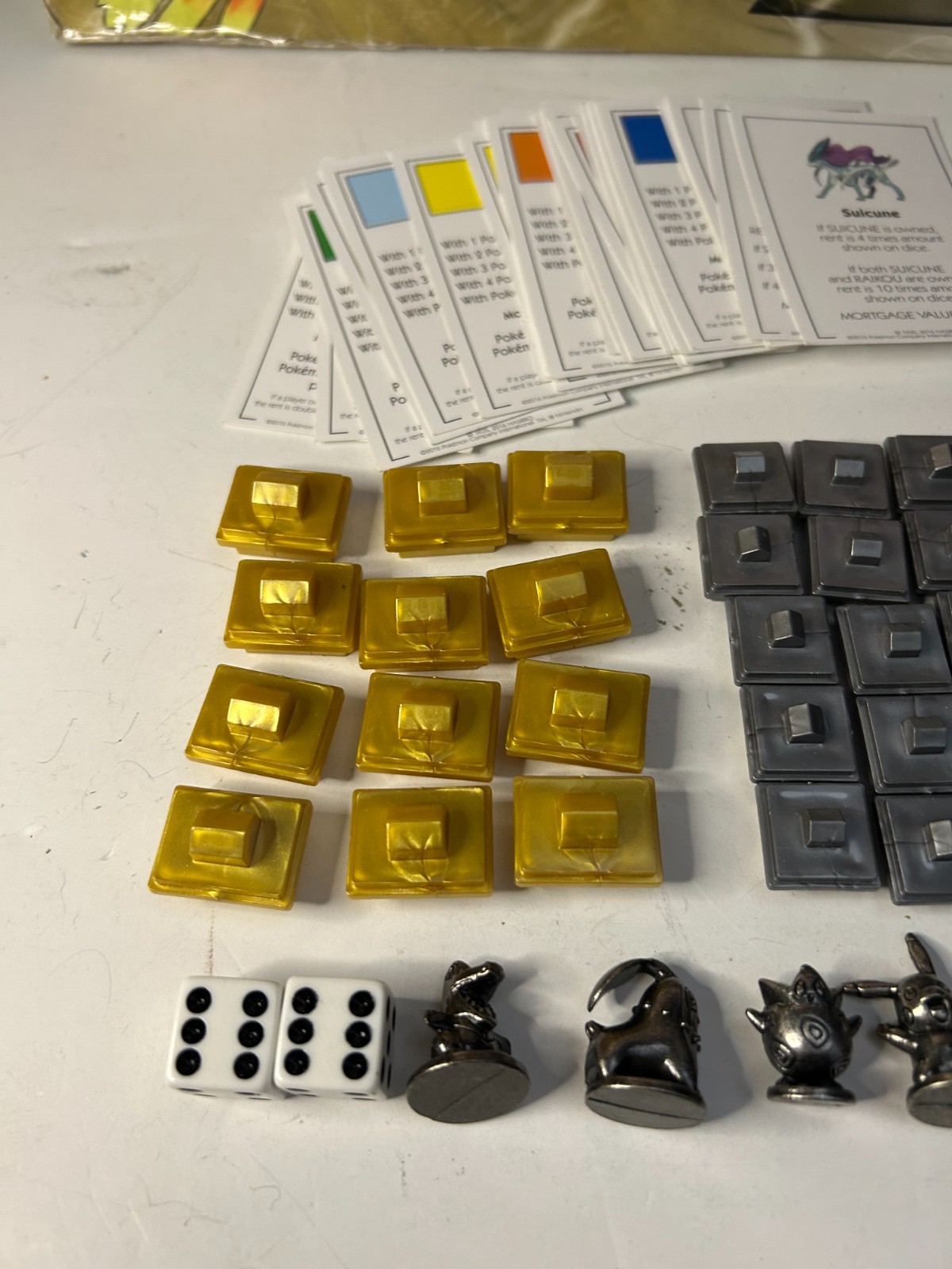 Pokémon Monopoly Johto Edition Replacement Parts Miscellaneous Lot Tokens Etc.