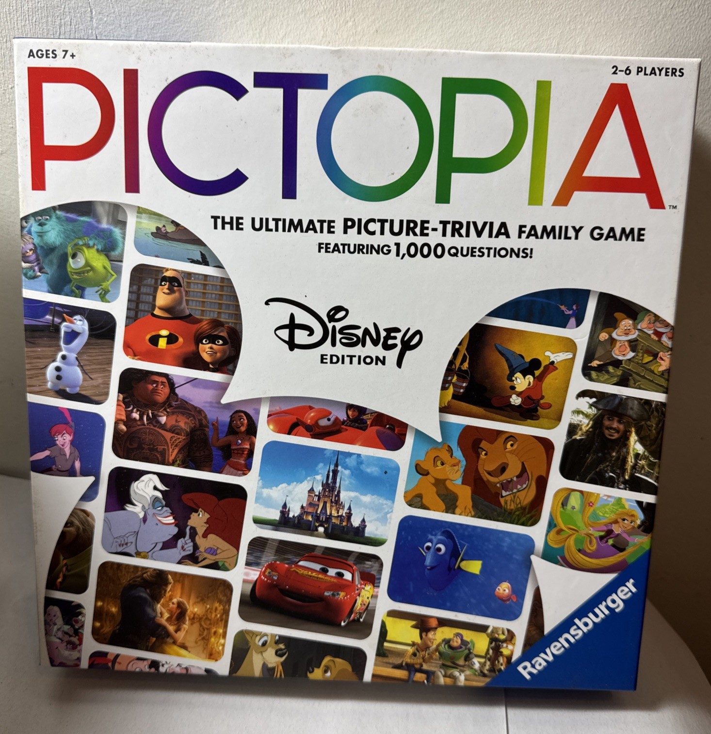 Pictopia Disney Edition The Ultimate Picture Trivia Family Game Ravensburger New