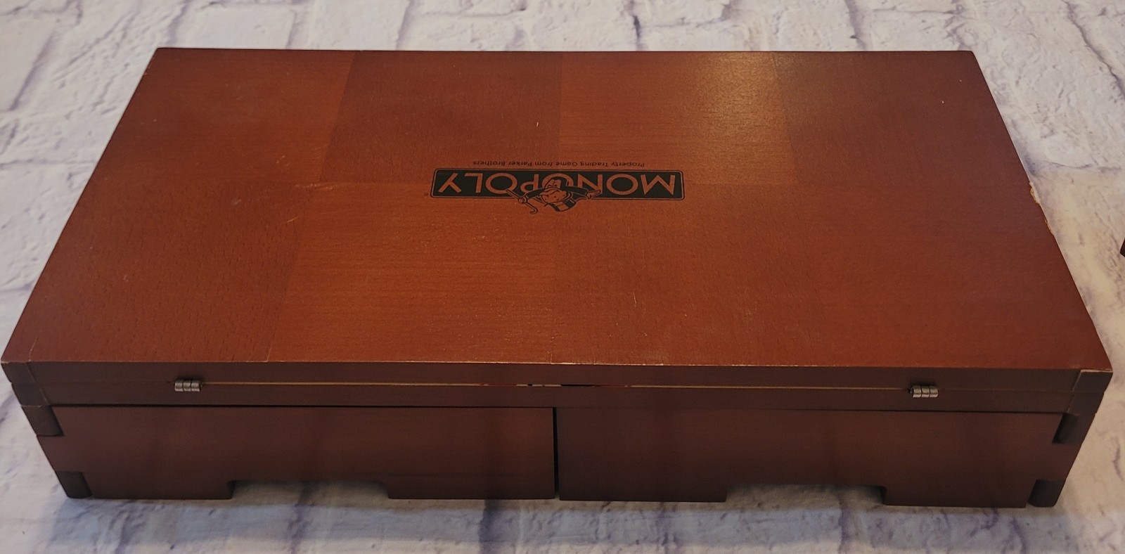 2002 Parker Brothers / Michael Graves Monopoly Board Game in Folding Wooden Case