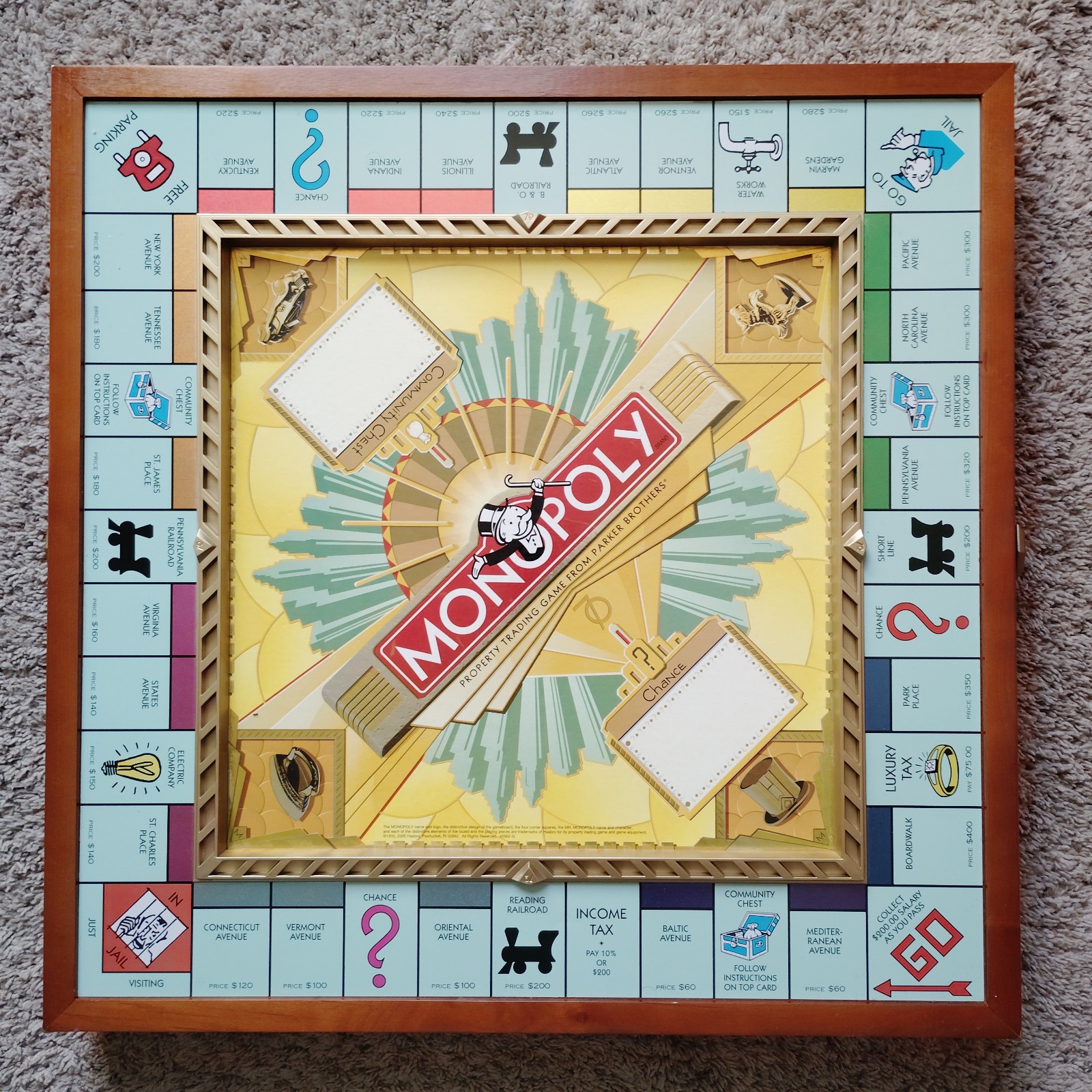 2005 Monopoly 70th Anniversary Premiere Edition Hasbro Complete Great Condition
