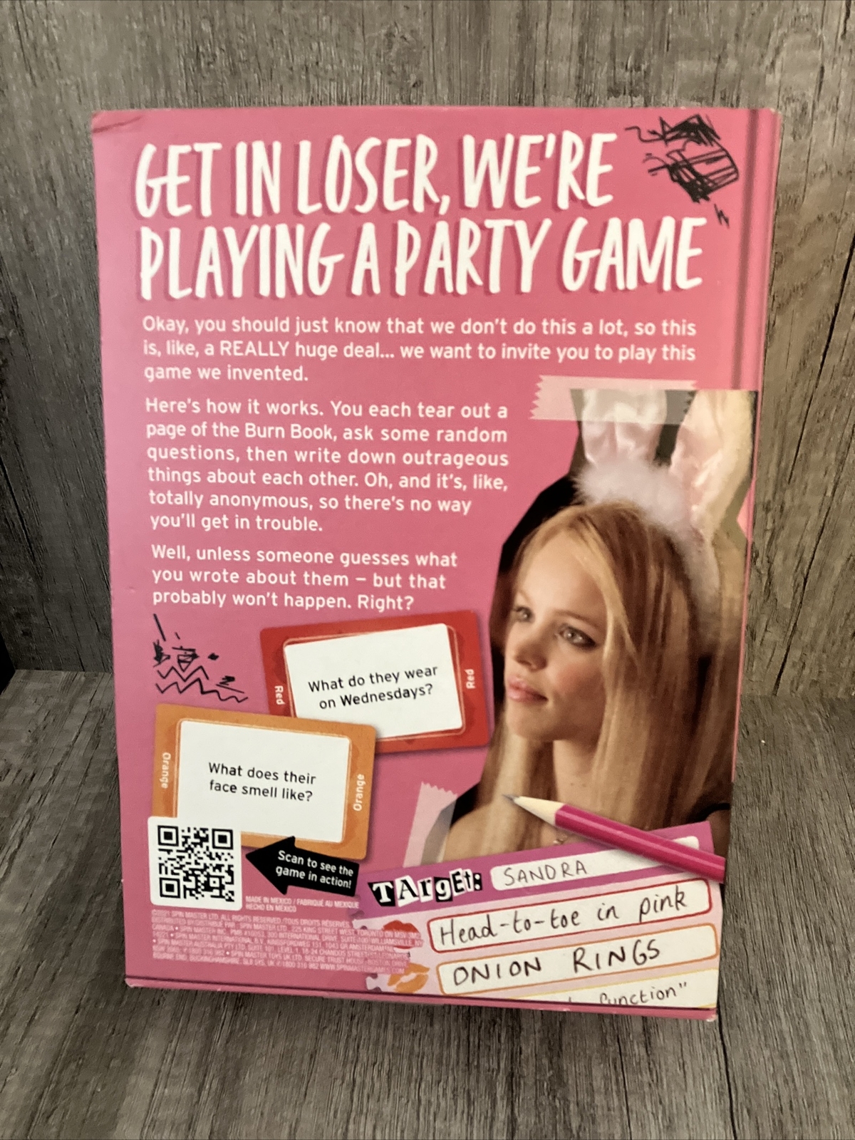 Mean Girls Burn Book The Party Game Truth Bombs TikTok Bookshelf Game 2021 NEW