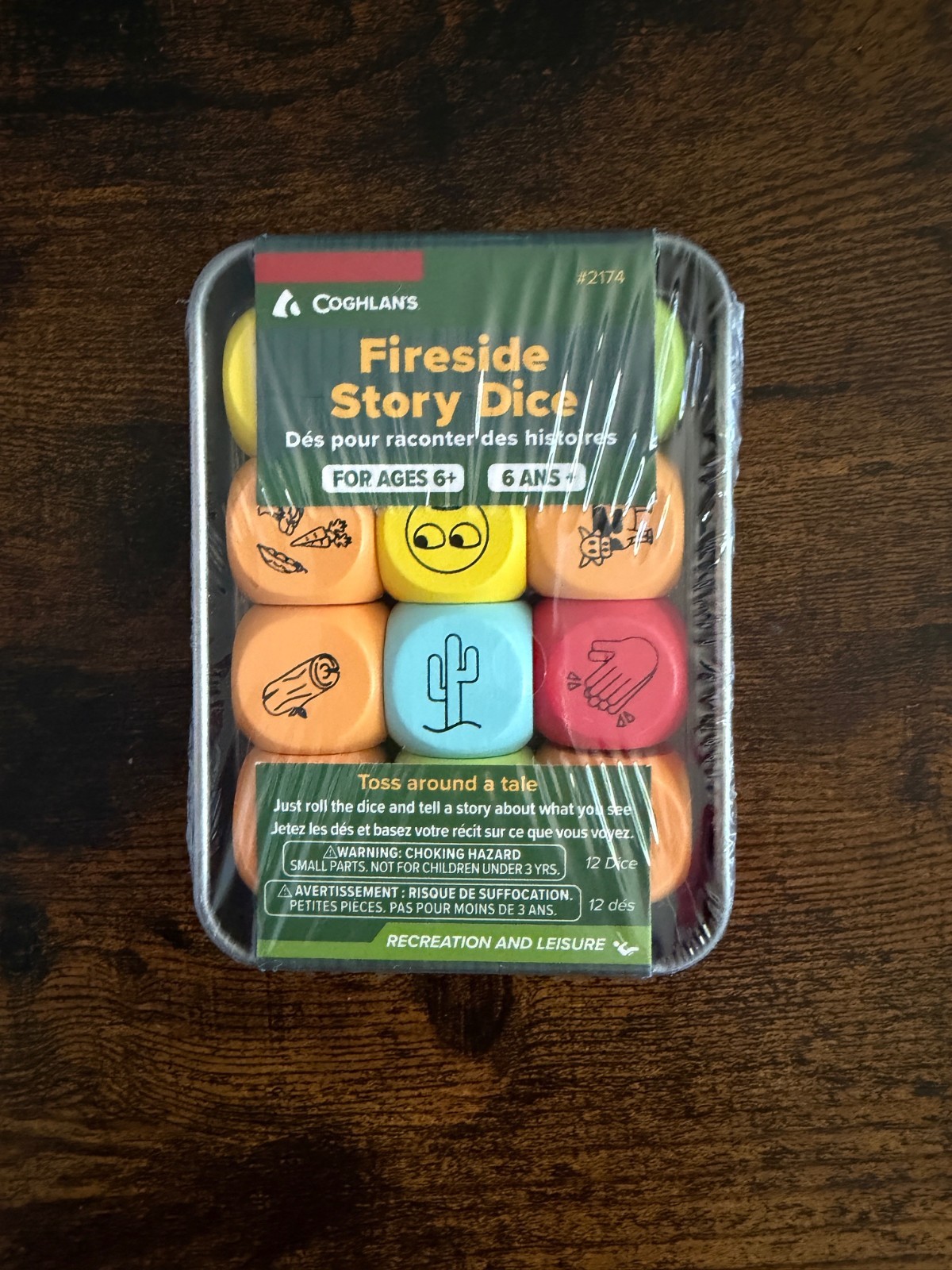 Coghlan’s Fireside Story Dice Game #2174 Campfire Storytelling 12pc Set NEW