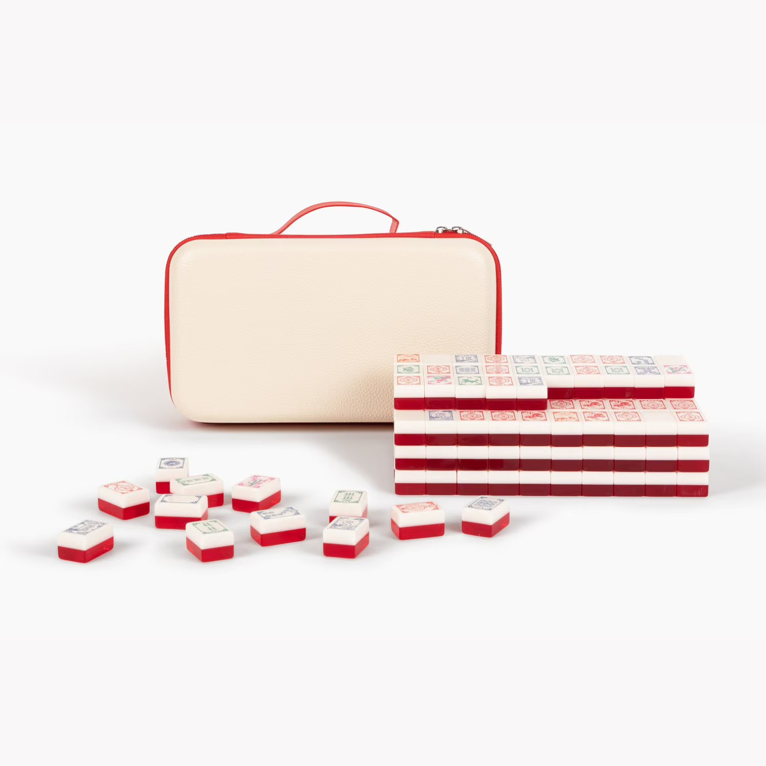 Maison Lude Deluxe Acrylic Mahjong Starter Set (Horse Lunar Year Edition)