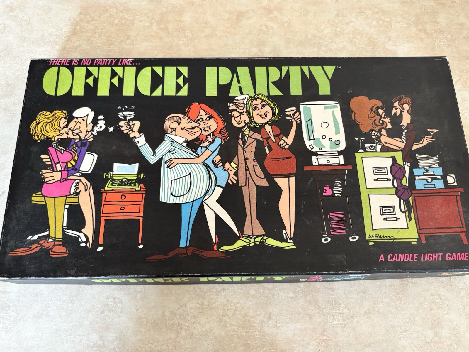 60S OFFICE PARTY ADULT PARTY BOARD GAME NOVELTY CANDLE LIGHT DIPLOMAT Risque!