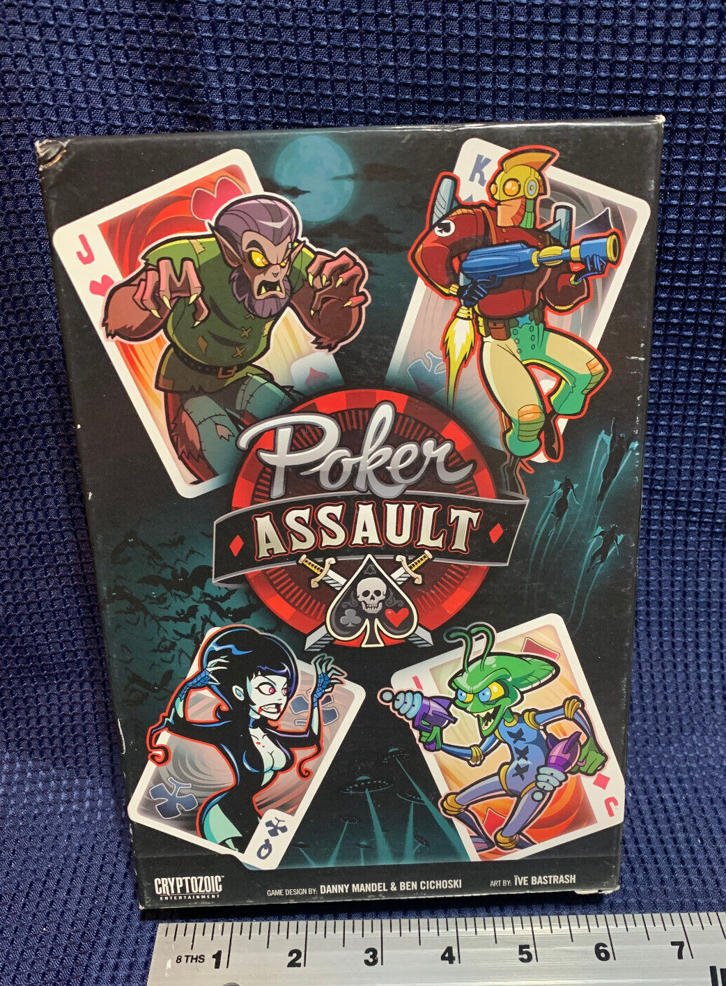 Poker Assault — Cryptozoic — Card Game — Complete — Free Shipping