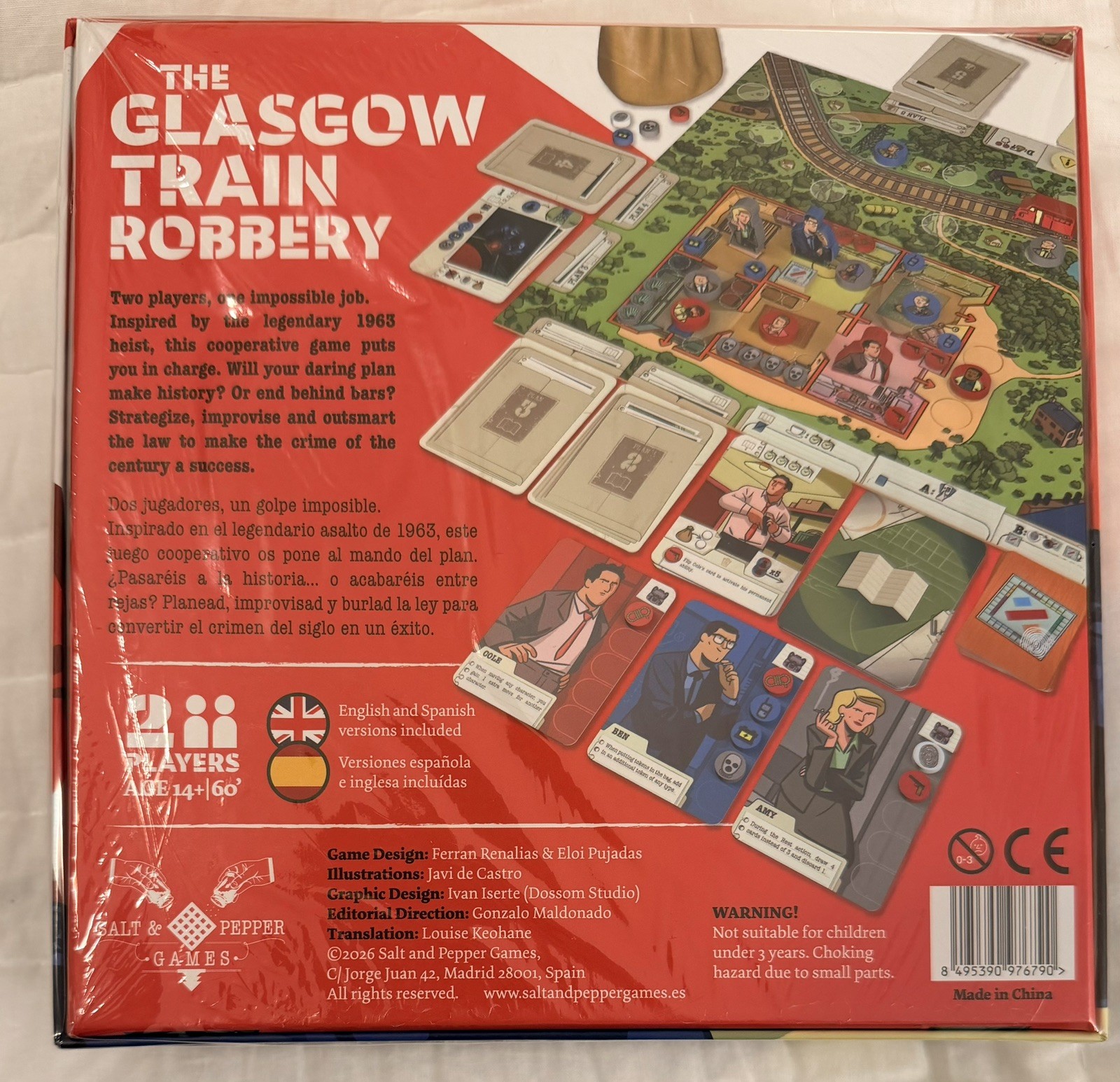 The Glasgow Train Robbery Board Game – Gamefound Edition – *NEW/FACYORY SEALED*