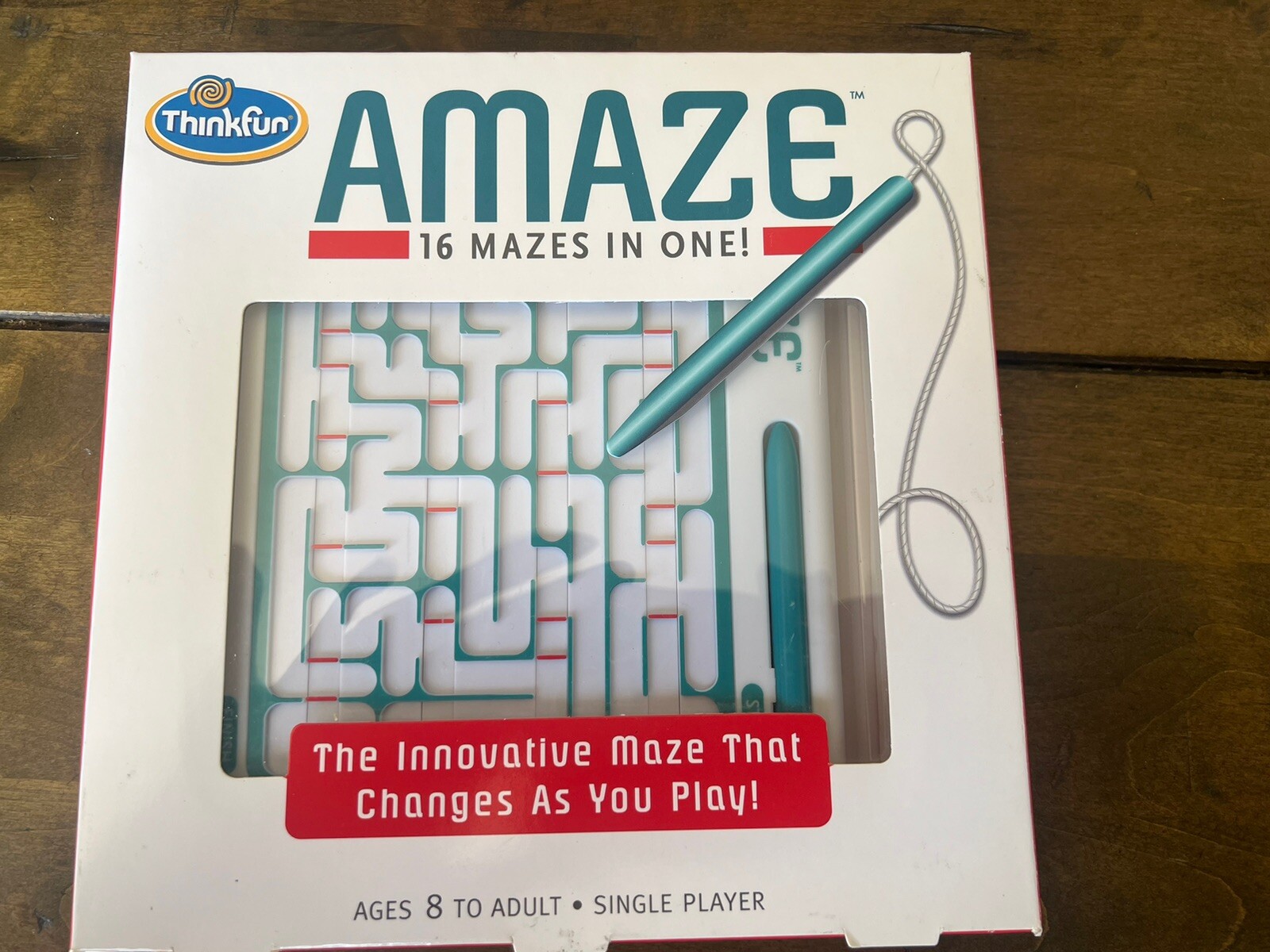 Thinkfun Amaze 16 Mazes In One All Ages Travel Game 8+ Excellent condition