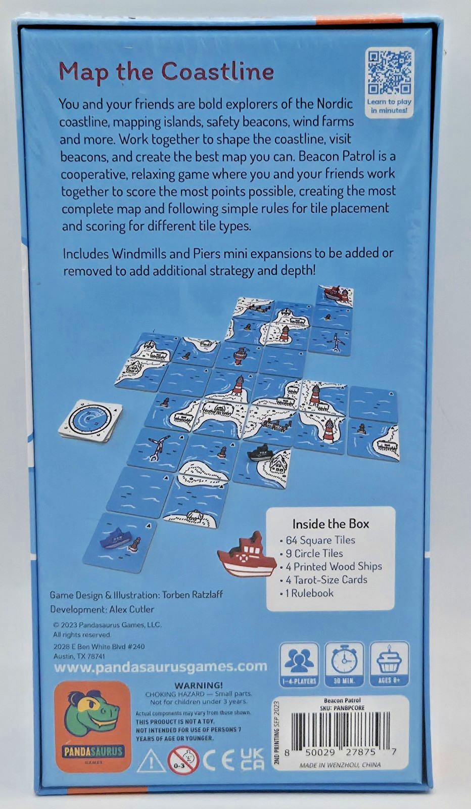 NEW Beacon Patrol Game Nautical Tile Placement Cooperative Strategy FREE SHIP