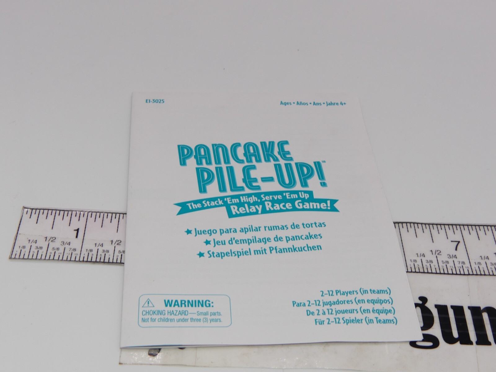 2014 Pancake Pile-Up Board Game Instruction Manual Replacement Part Only Pile Up