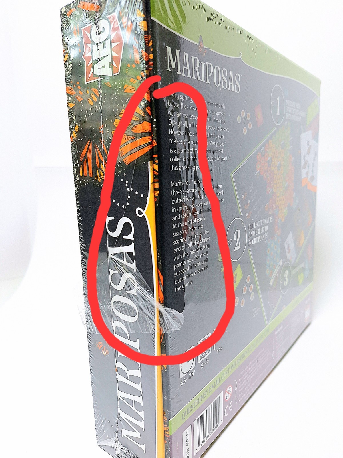 Mariposas Board Game (2020 AEG) NIS 💯 COMPLETE – Minor Shrink Tear