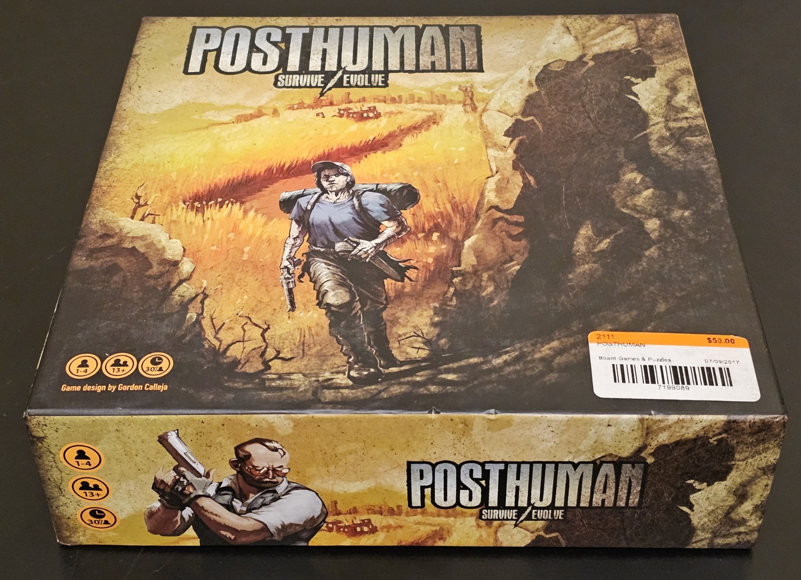Post Human Survive / Evolve Board Game W/ Defiant Expansion – Good Condition