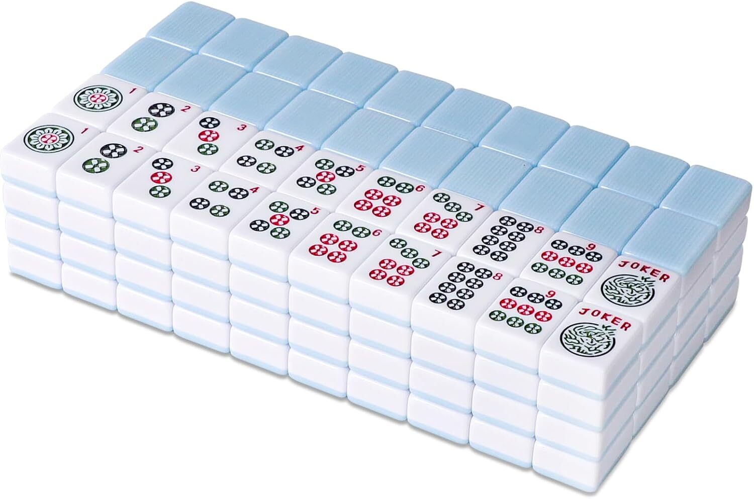 American Mahjong Tile Set 166 Blue Tiles 1.2 Inch Standard Size Only