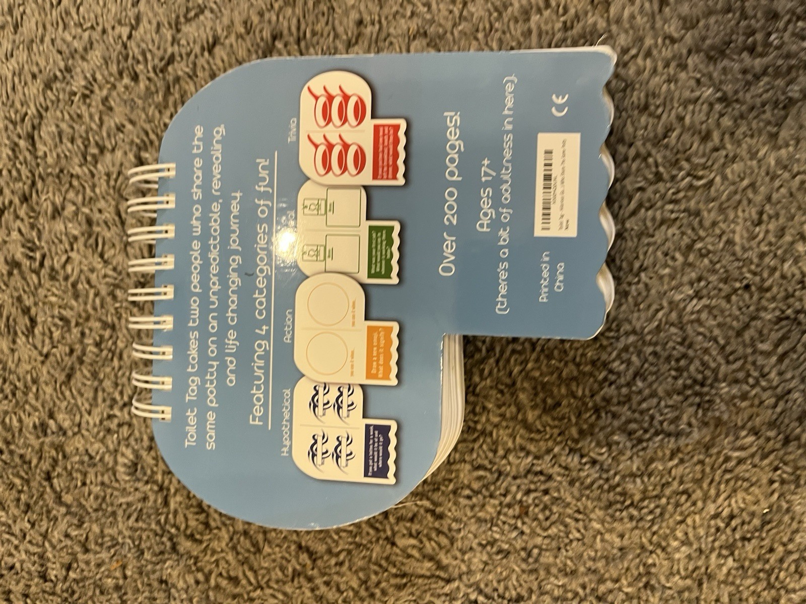 Toilet Tag Game for Couples Who Share The Same Potty- Excellent- Gag Gift