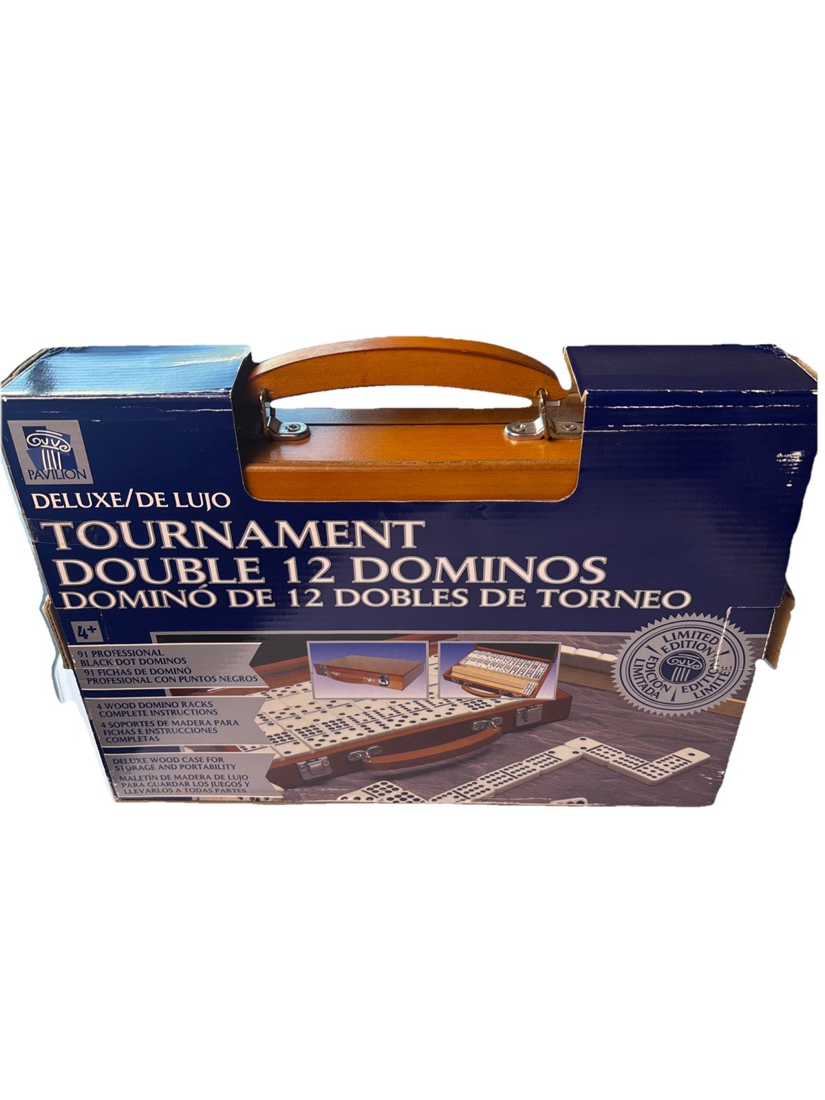 Pavilion Tournament Deluxe Double 12 Dominos Limited Edition. *read