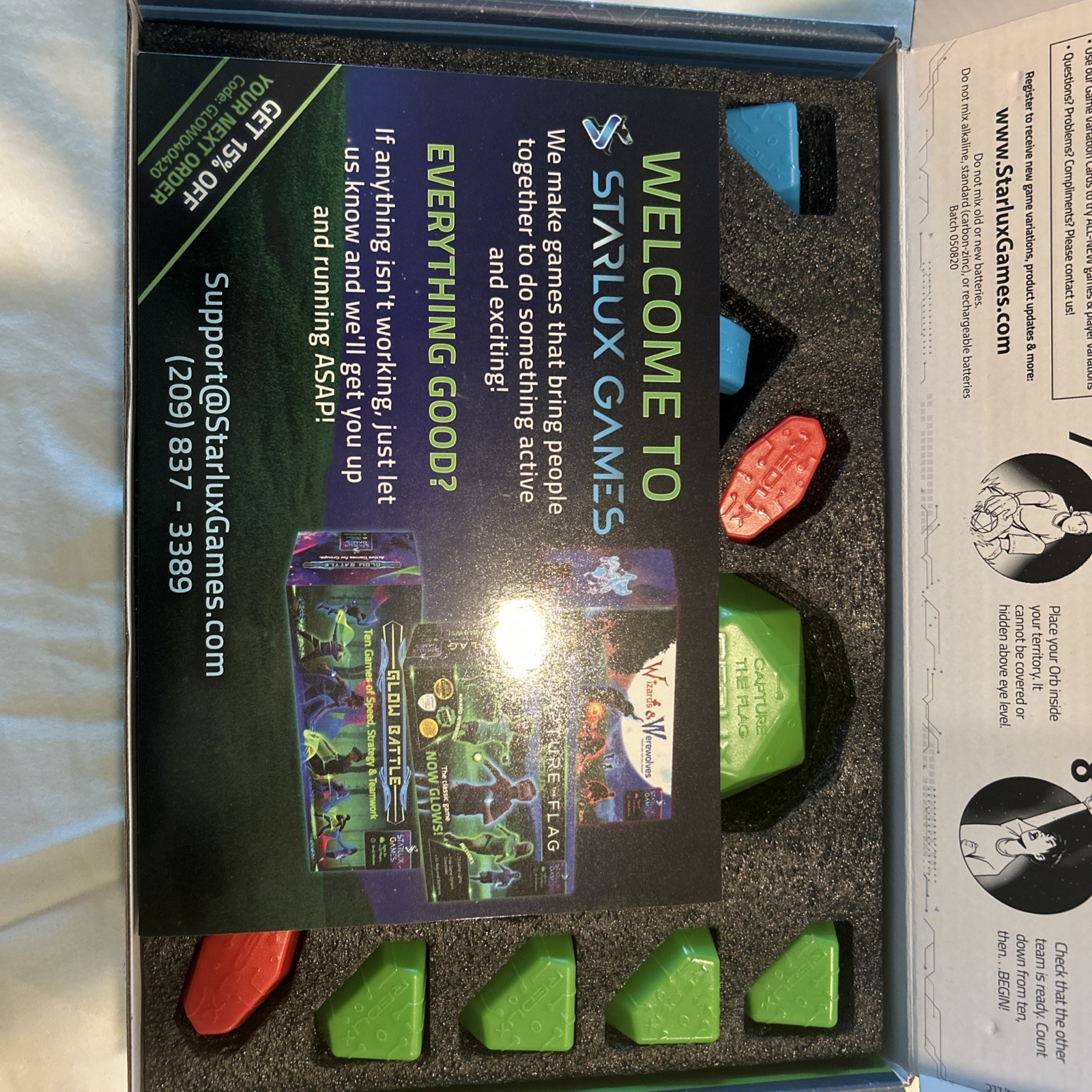 Capture The Flag Game Redux The Glow in The Dark Outdoor Game By Starlux (NEW)