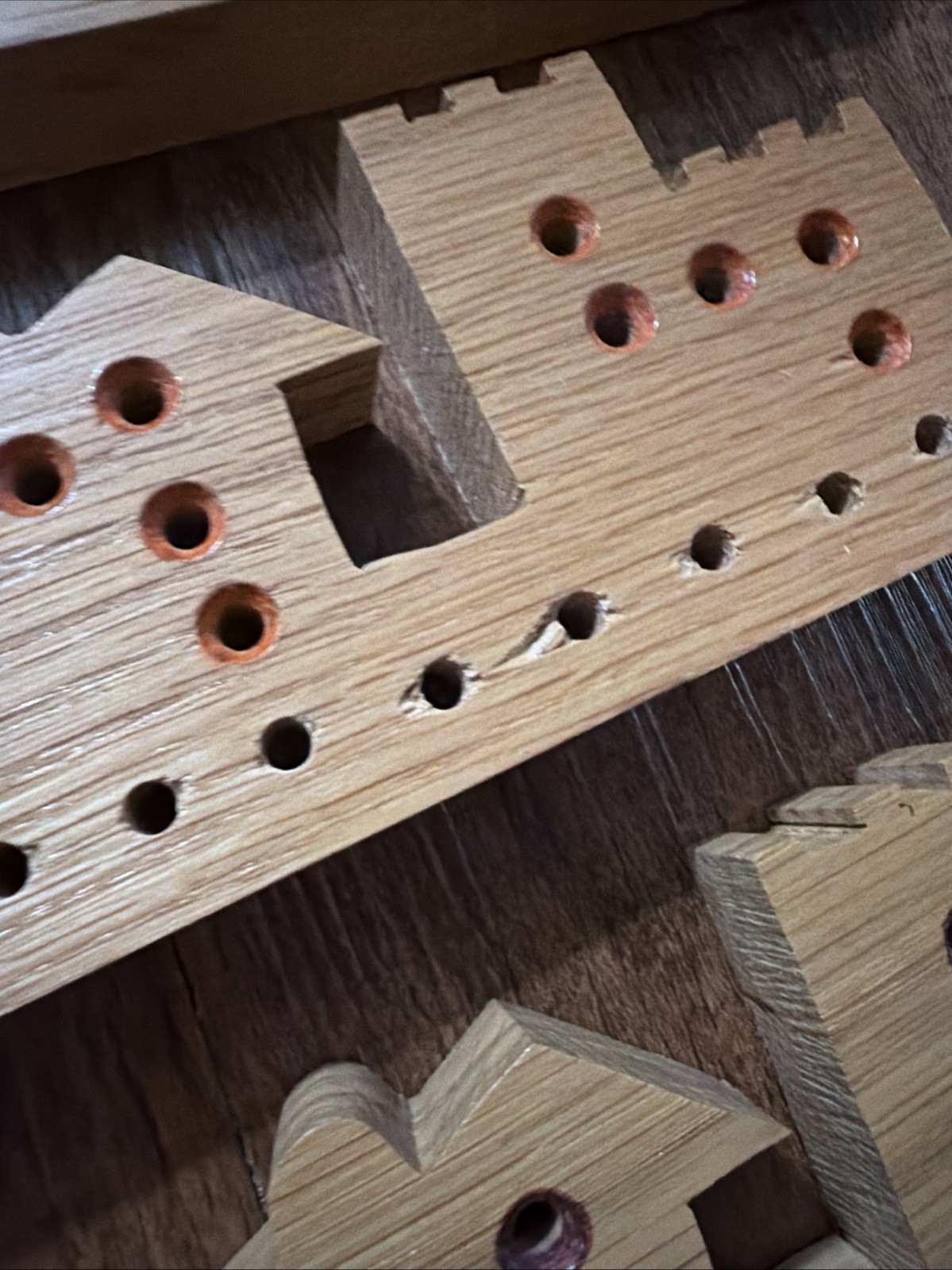 Pegs and Jokers Board Game Set 2 to 8 Players Handcrafted Wood And 40 Pegs