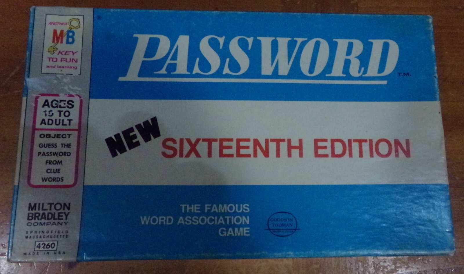 1970 Password Game 16th Sixteenth Edition Milton Bradley 4260 100% COMPLETE