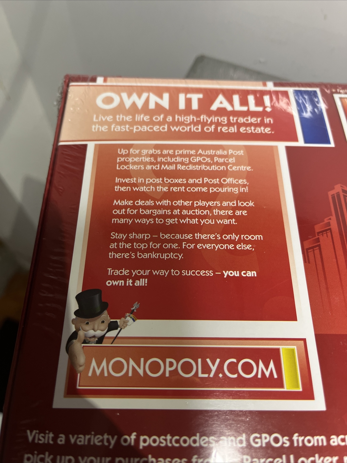 Monopoly Australia Post Fast Dealing Property Trading Game Age 8+ Brand New
