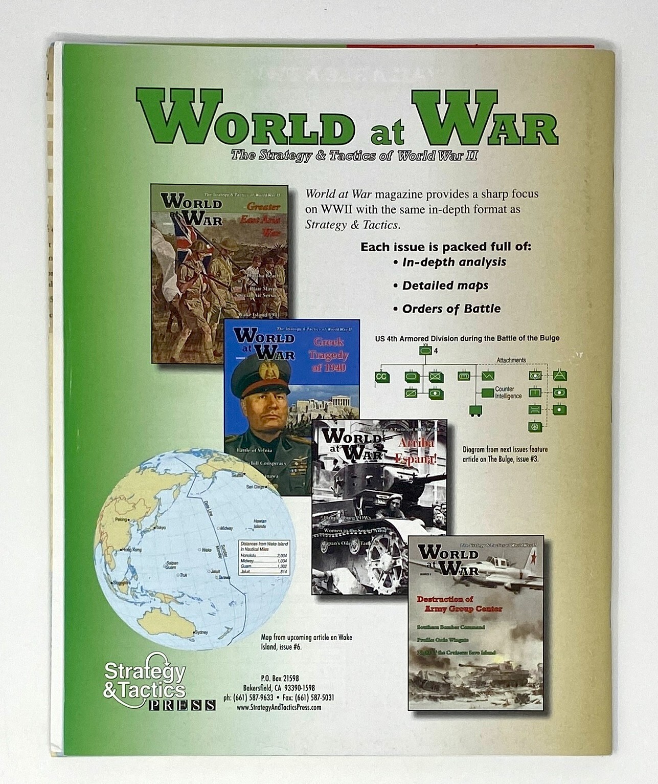 Strategy & Tactics Wargaming Magazine Lot: 254, 256, 257, and 258 UNPUNCHED