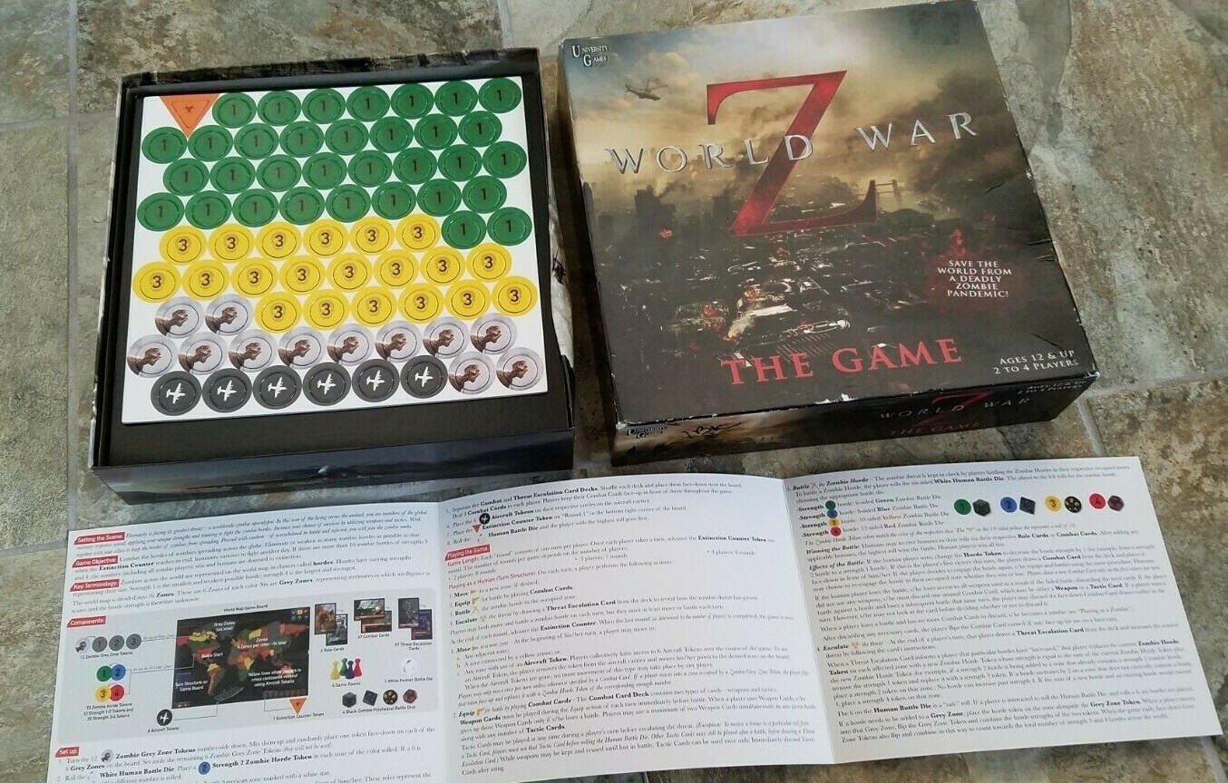 World War Z The Game Zombie Apocalypse Movie Board Game University Games NEW