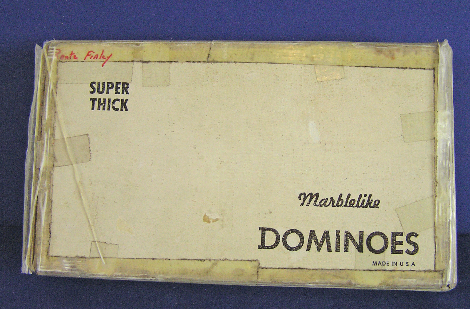 Puremco SUPER THICK Marblelike Red Dominoes #816 in Original Box