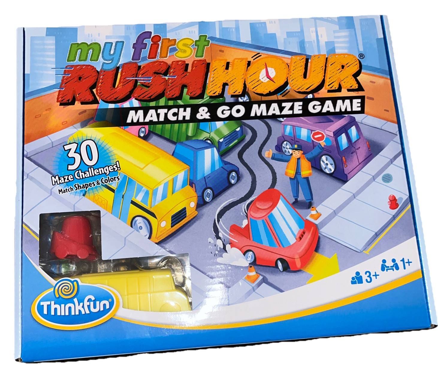 ThinkFun My First Rush Hour Match & Go Maze Game 30 Maze Challenges Ages 3+ B2