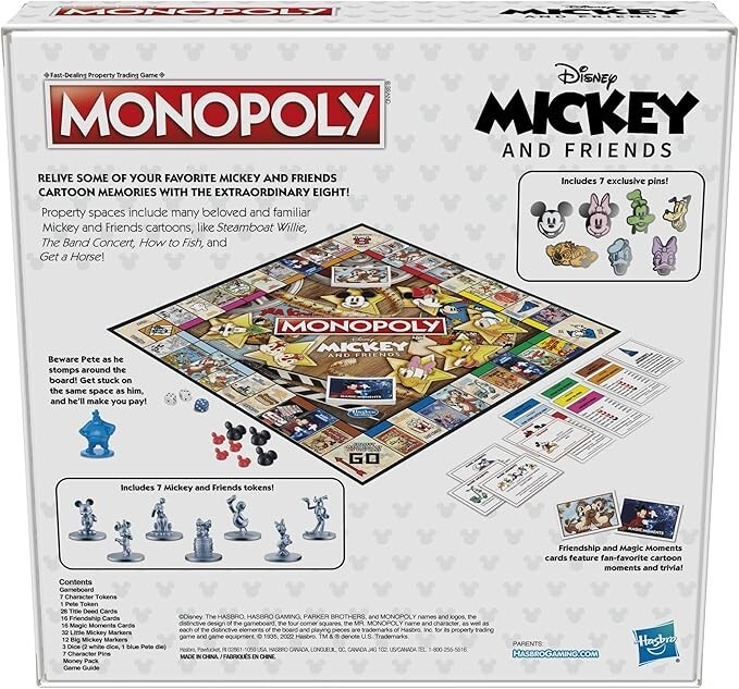 NEW Hasbro Gaming – Monopoly: Disney Mickey and Friends Edition New Board Game
