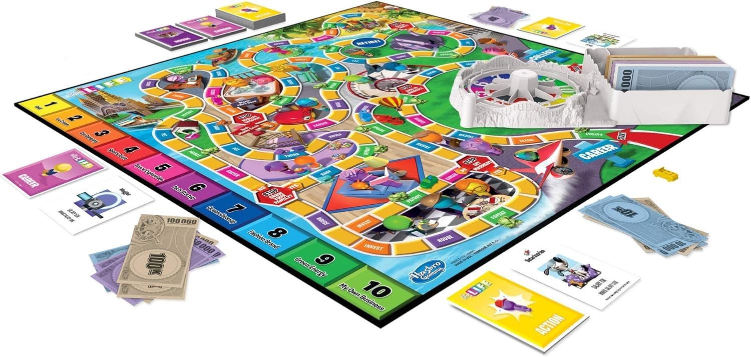 The Game of Life Game, Family Board Game for 2 to 4 Players, for Kids Ages 8