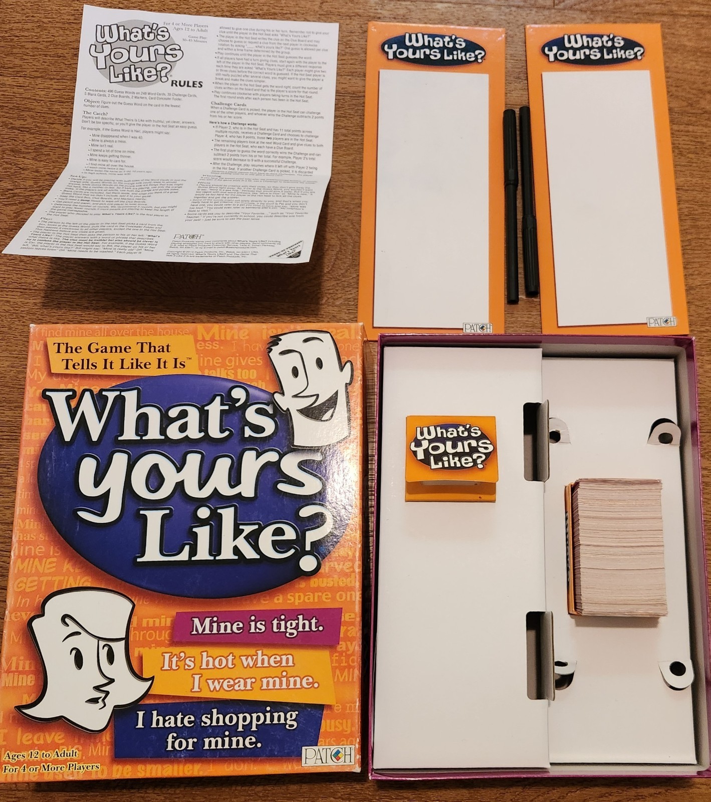 What’s Yours Like? Family Game, Ages 12+, 4 or more players, Good Condition