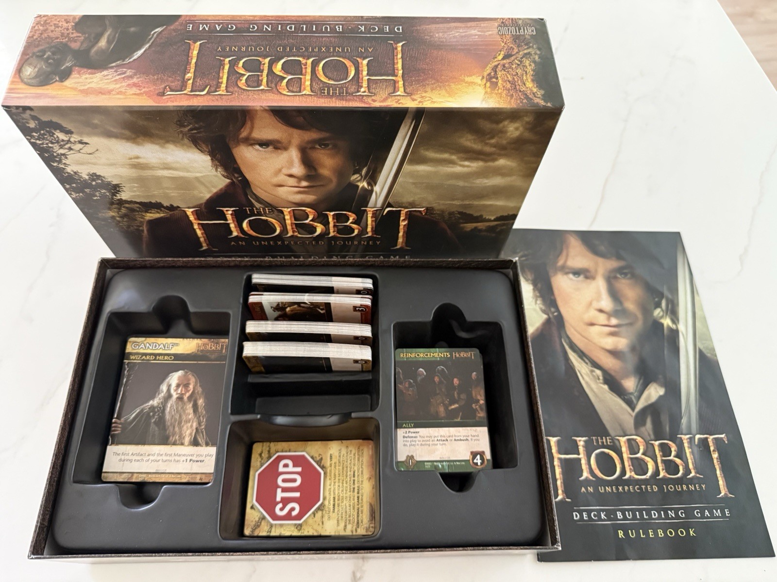 The Hobbit An Unexpected Journey Deck Building Board Card Game + Promo Card