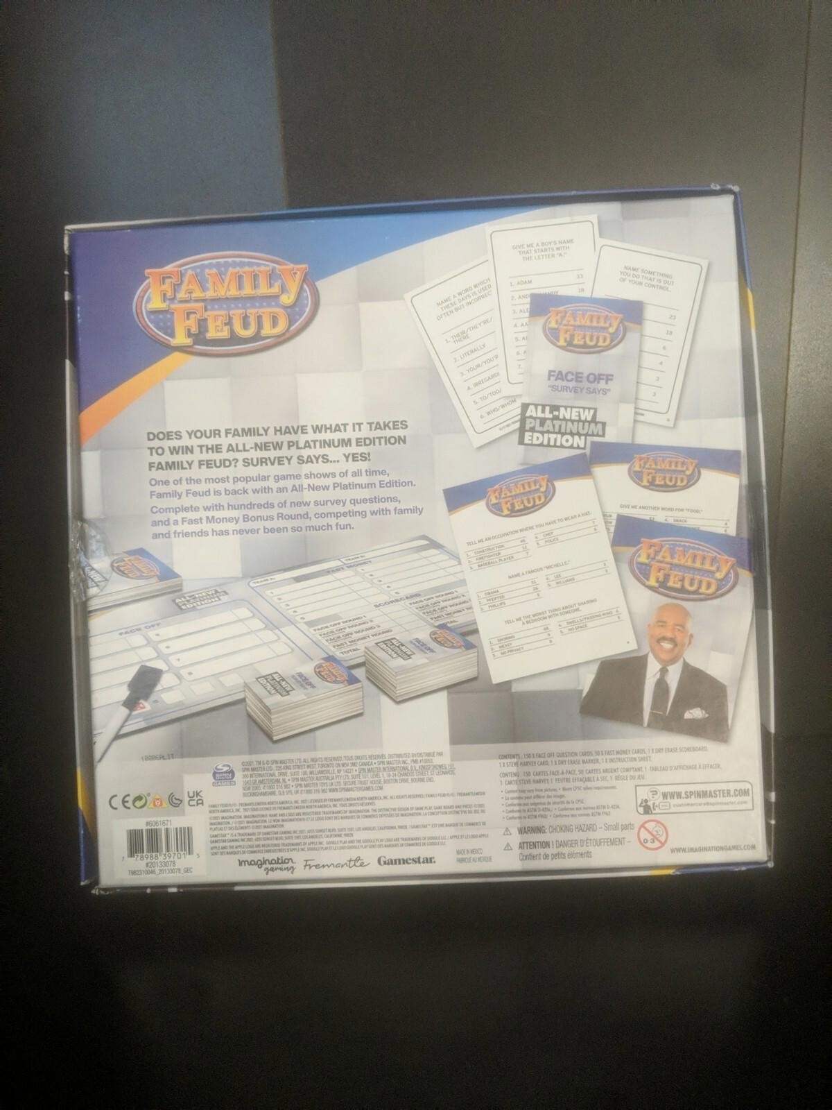 Spin Master Family Feud Platinum Edition One Size Blue/white ~ trl8#7