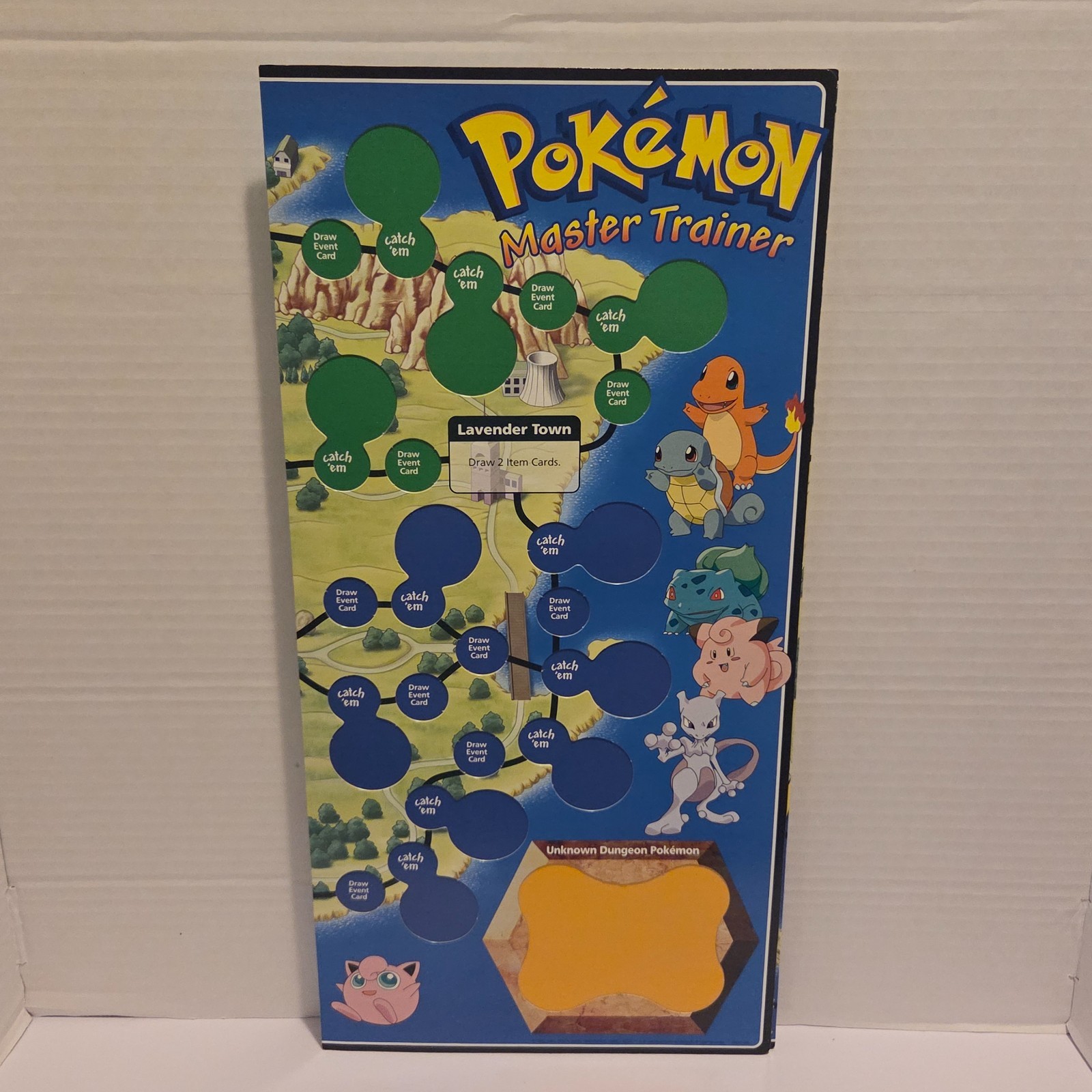 Vintage Hasbro Pokemon Master Trainer Game Board 1999 Edition 98% Complete