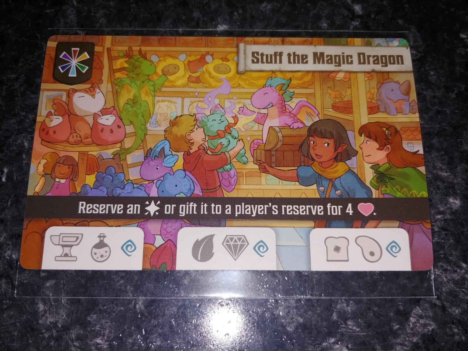 Flamecraft Stuff the Magic Dragon Toy Shop Promo Cardboard Alchemy – Rare!