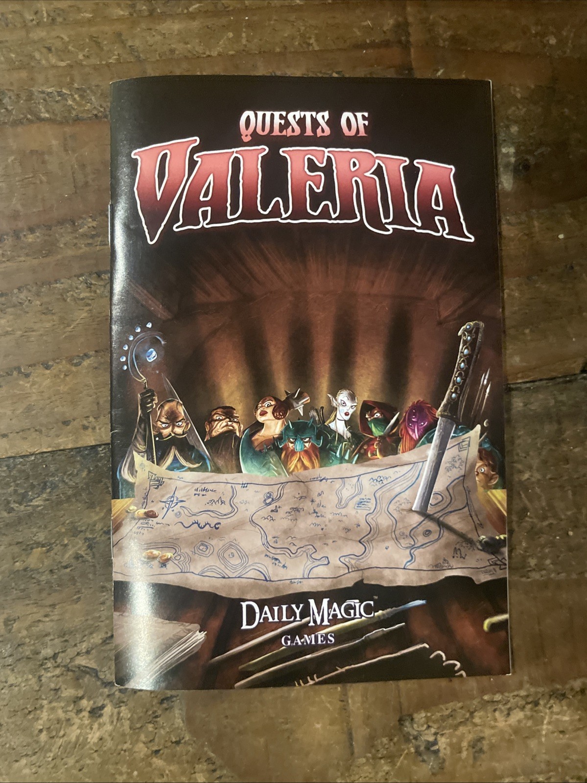 Quests of Valeria Card Game by Daily Magic Games 2016. Complete Excellent Shape.