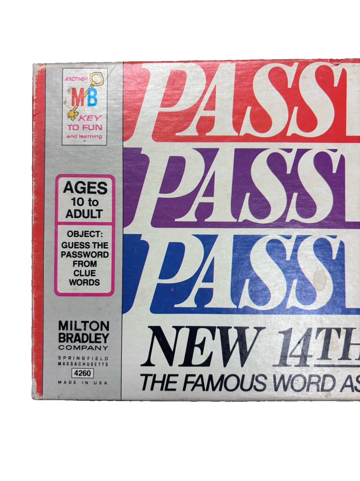 Milton Bradley Password 14th Edition Word Association Vintage Complete 1970
