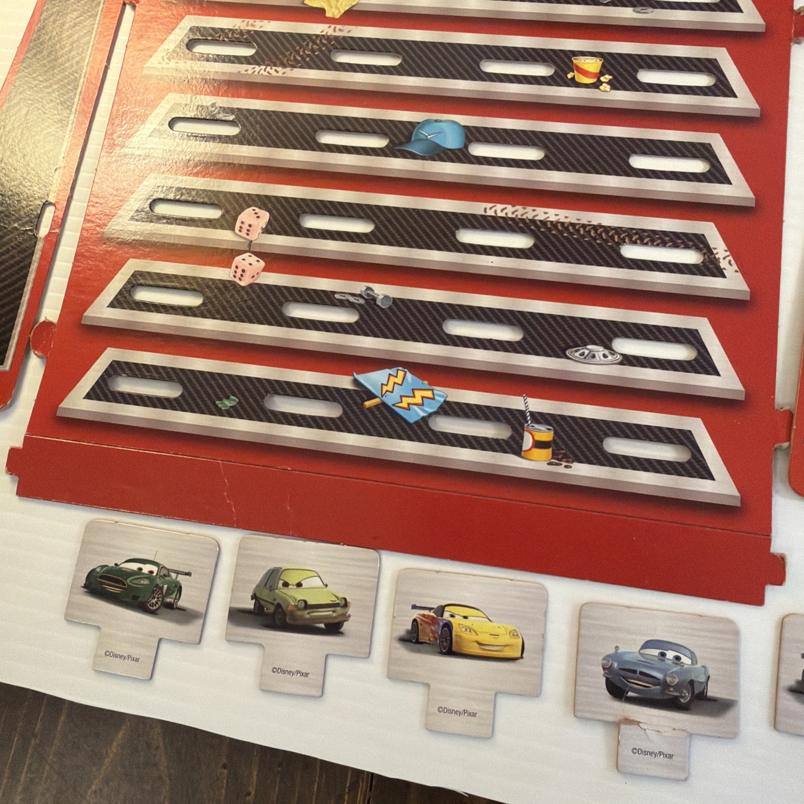 Hasbro Disney Pixar Cars 2 Edition Memory Game Match & Motor Speedway Complete