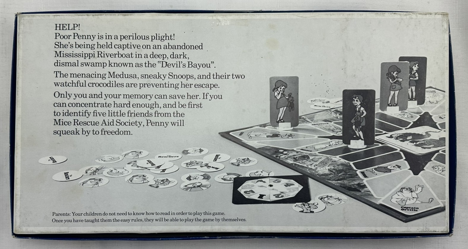 1977 The Rescuers Game by Parker Brothers Complete in Great Condition FREE SHIP
