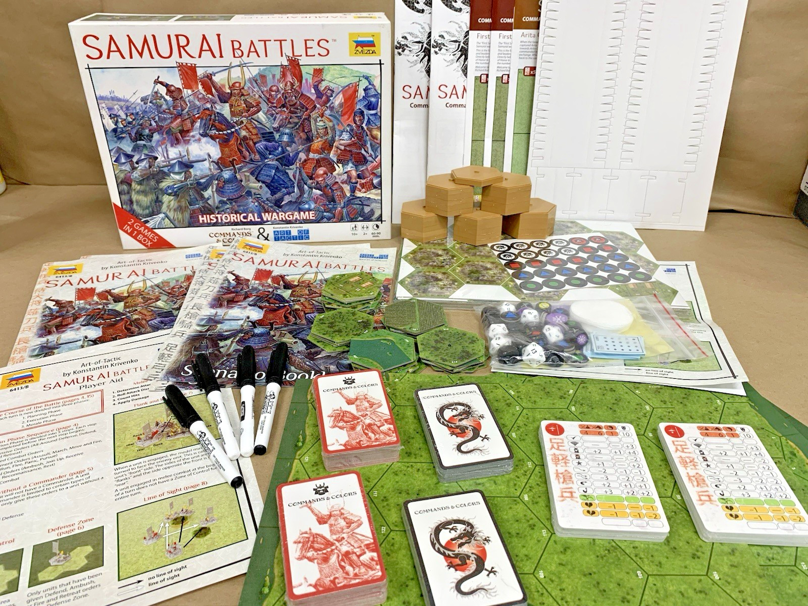 Samurai Battles Commands & Colors Art of Tactic Zvezda War Strategy Unpunched
