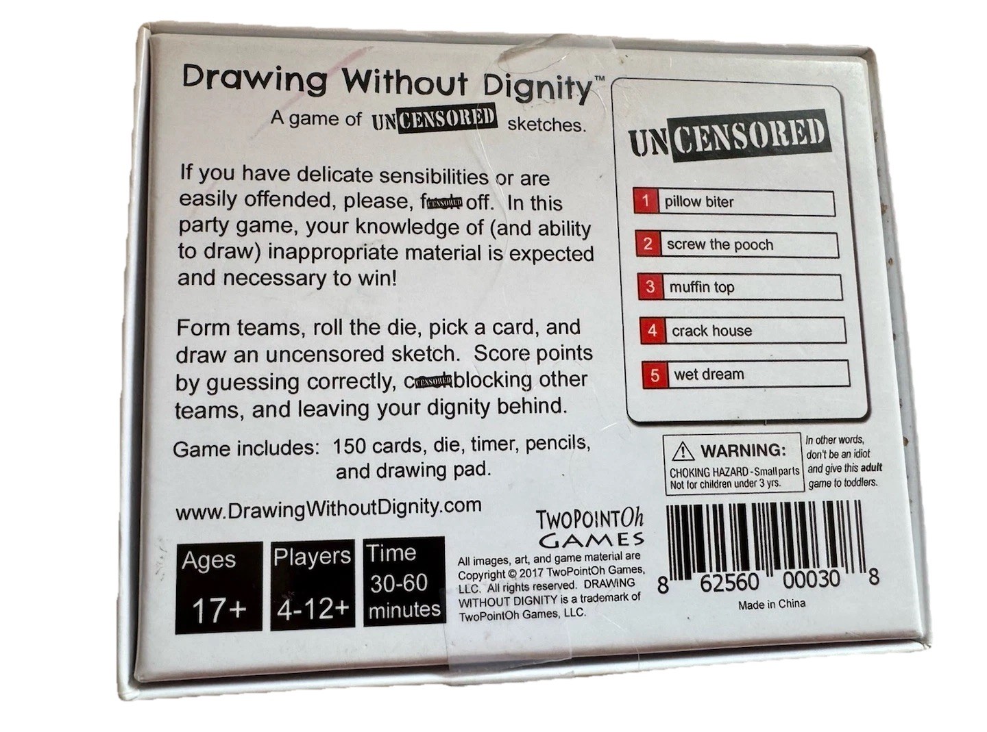 Drawing Without Dignity – A NEW adult party game of uncensored sketches