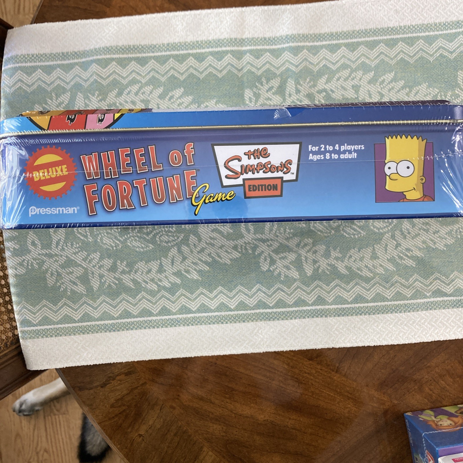 The Simpsons Wheel of Fortune Deluxe Board Game Collector’s Tin NEW Sealed