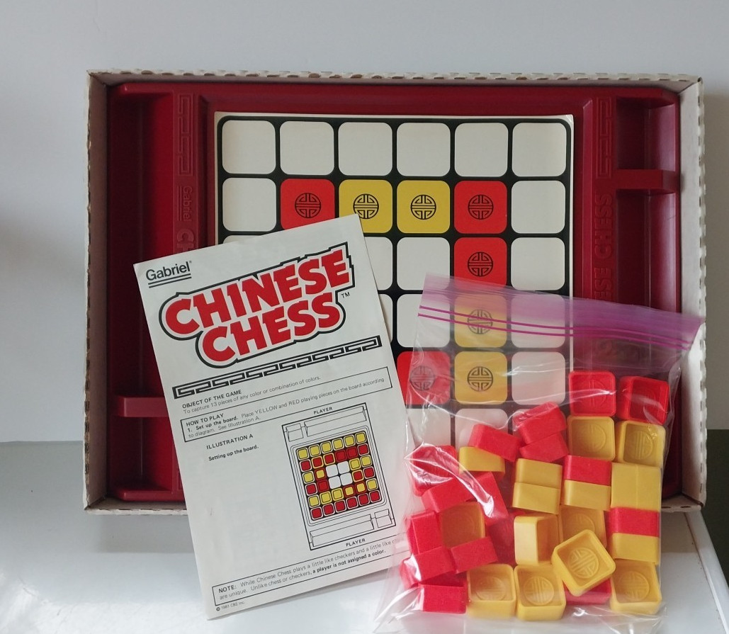 CHINESE CHESS – Vintage 1981 Gabriel Board Game – Complete Game 8+