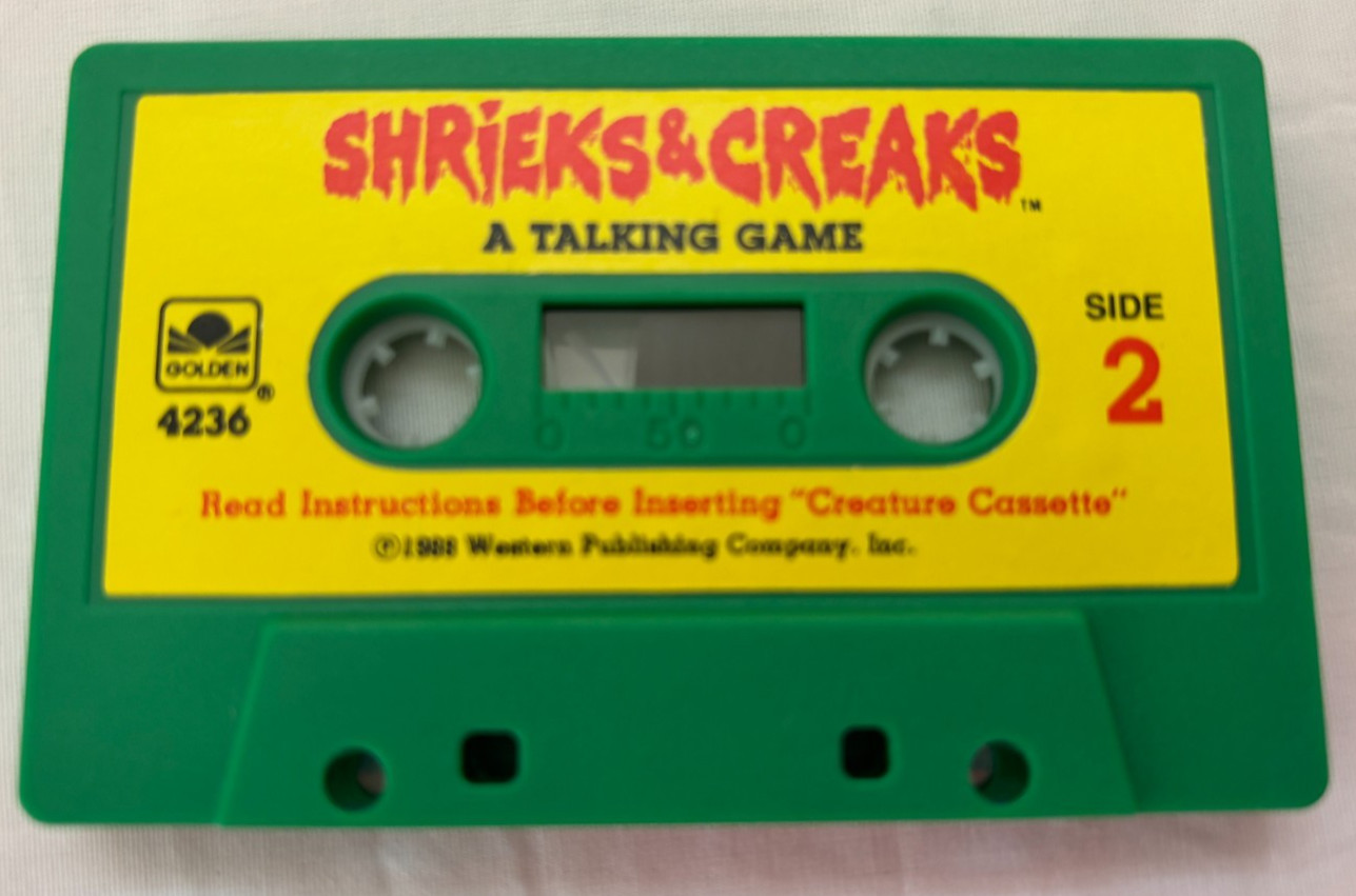 Vintage Shrieks & Creaks Board Game | Golden | 1988 | 100% Complete | Used
