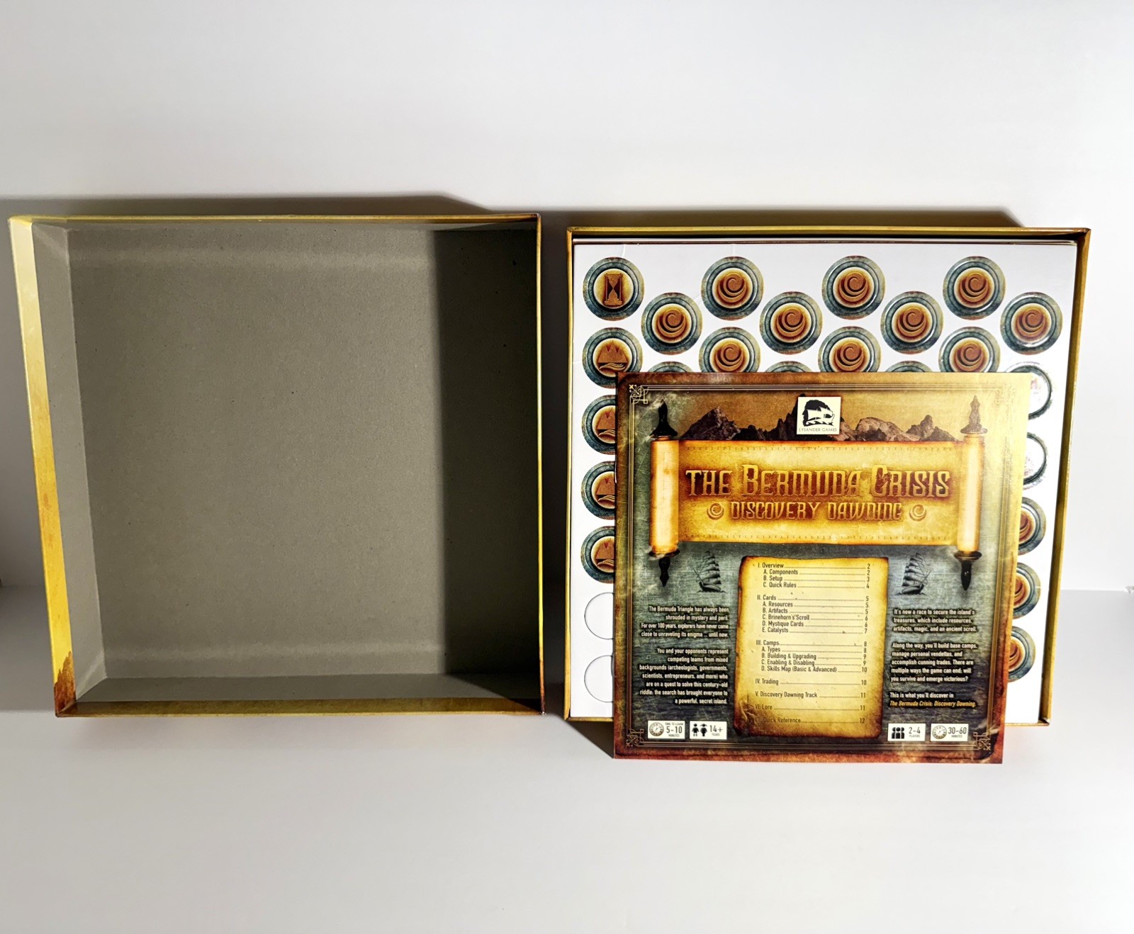 The Bermuda Crisis Discovery Dawning Lysander Games Boardgame – Open Box