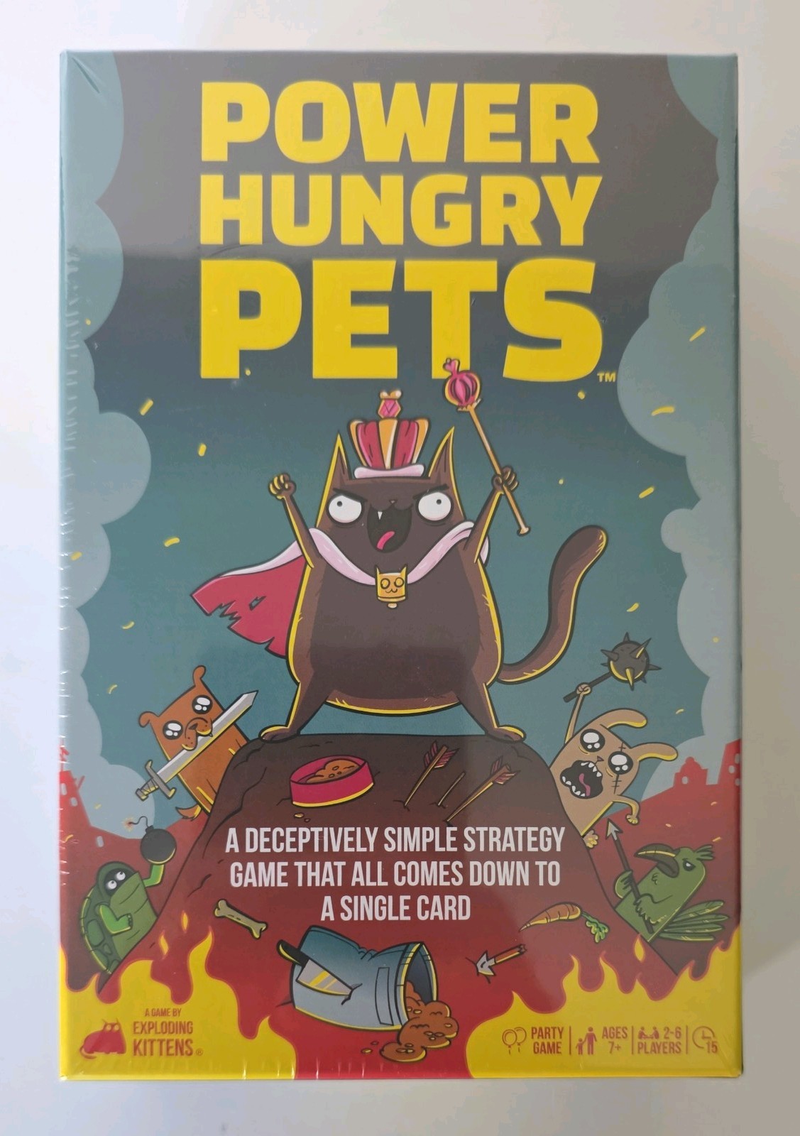 Exploding Kittens: Power Hungry Pets – Card Party Game (2-6 Players Age Ages 7+)