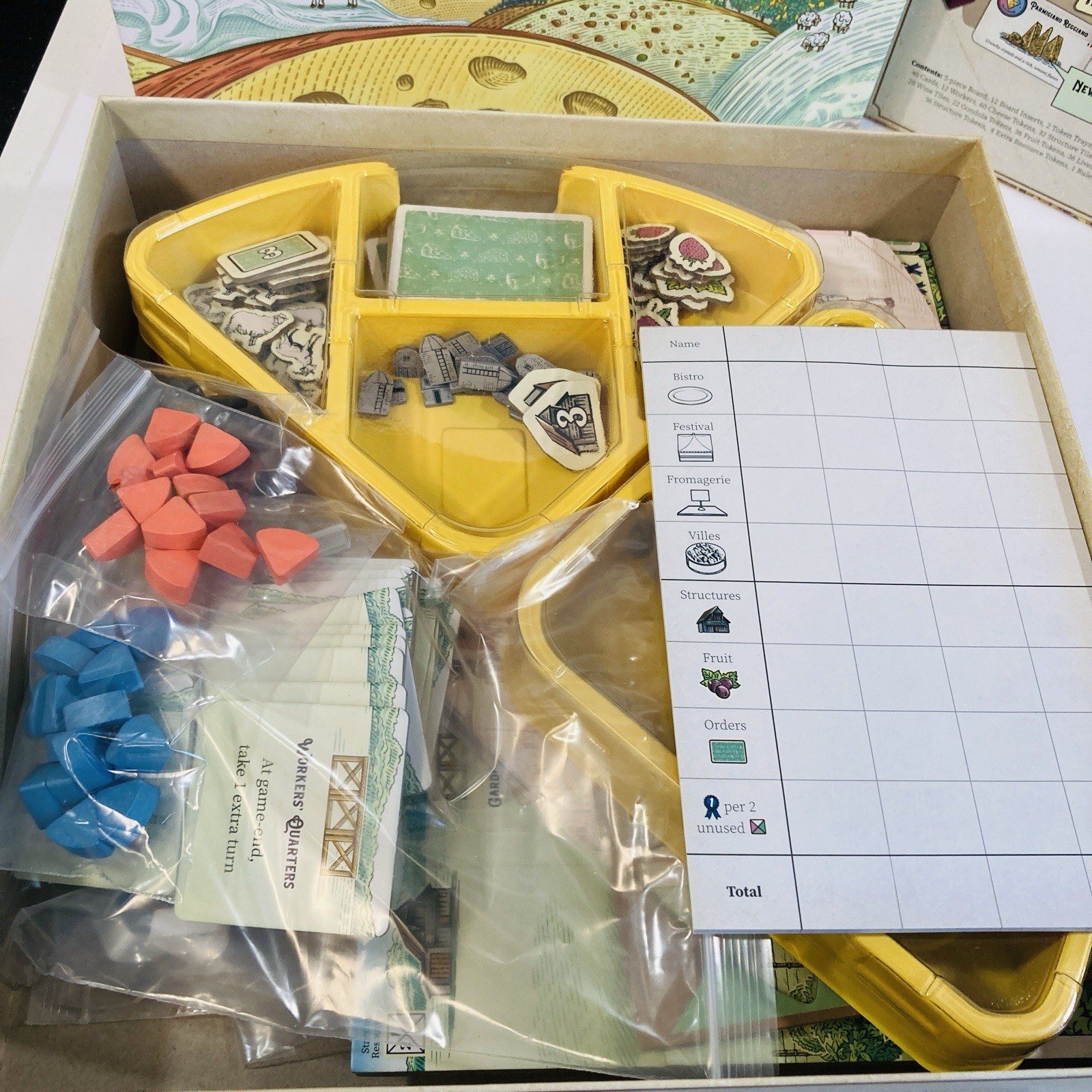 FROMAGE & FORMAGGIO BOARD GAME BUNDLE retail ed. english r2i Complete LIKENEW!