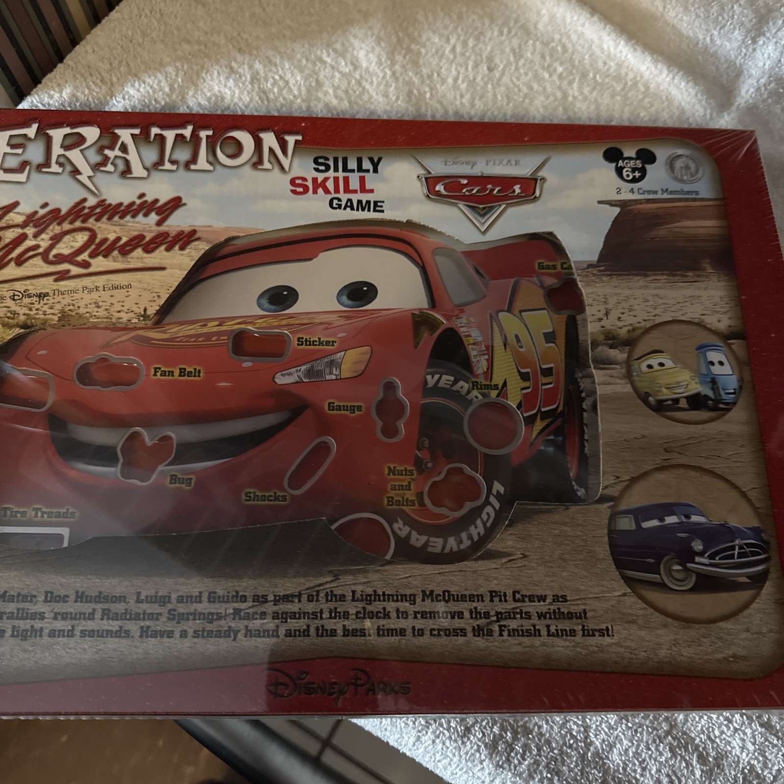 Disney Pixar Cars Operation Lightning McQueen Silly Skill Game. Sealed