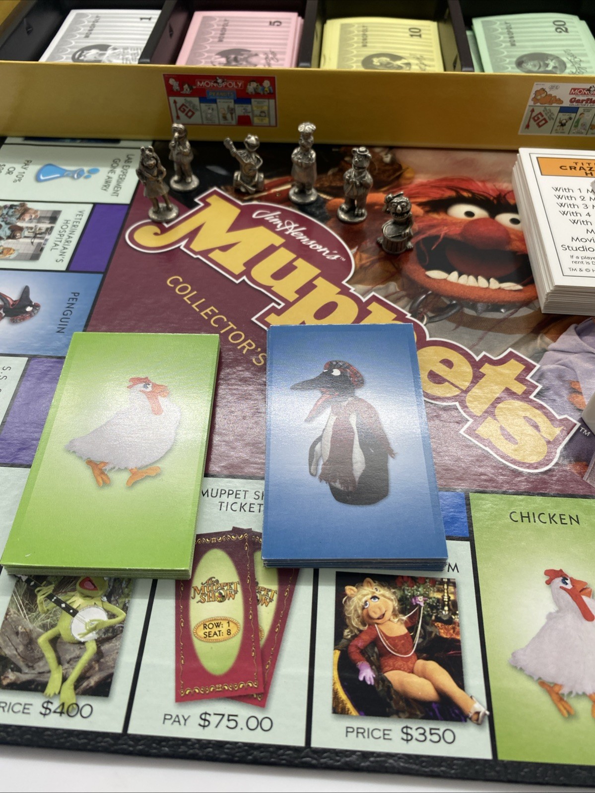 The Muppets Monopoly Collector’s Edition Board Game 2003 COMPLETE