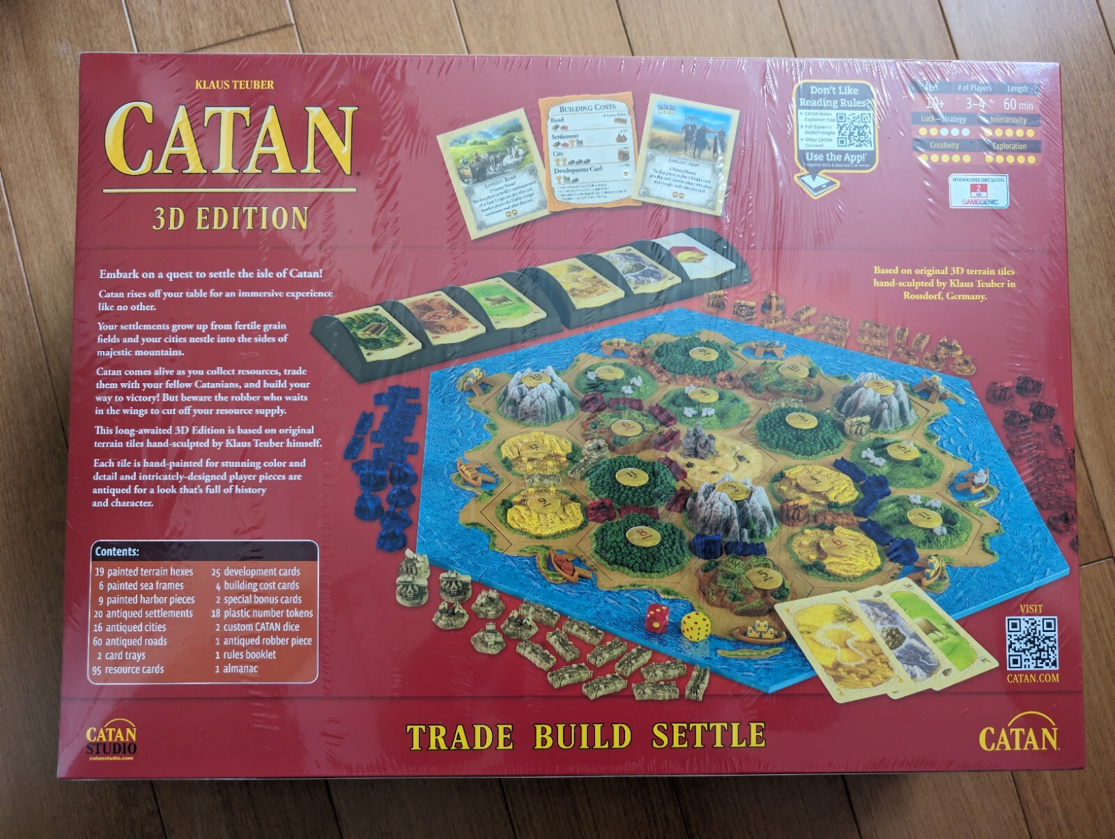 Settlers Of Catan 3D Edition Board Game *Brand New In Box Sealed*